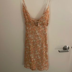Zara pink and orange flower dress! Worn once